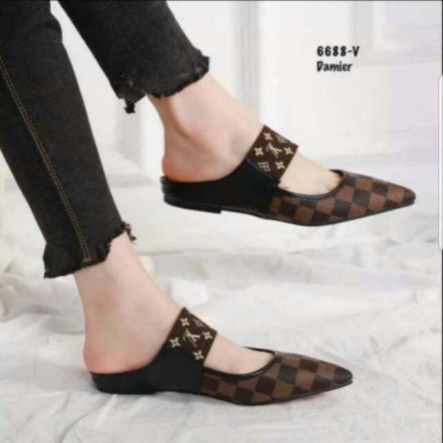 ABBUSHOES  Bm 90 sepatu platshoes catur  wanita terbaru