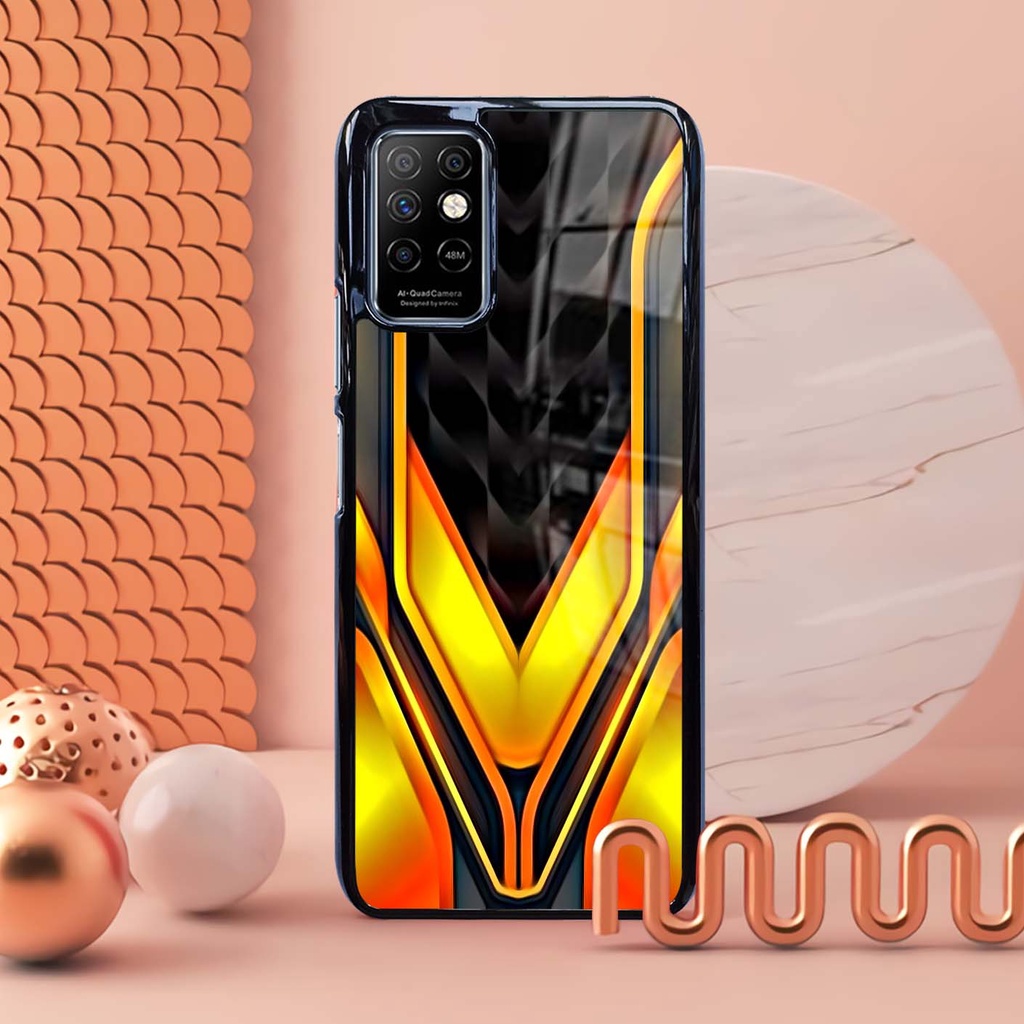 (CF56) Case Glossy Infinix Note 8 | Note 10 | Note 10pro NFC | Casing Hp Kliau | Motif Abstract kere