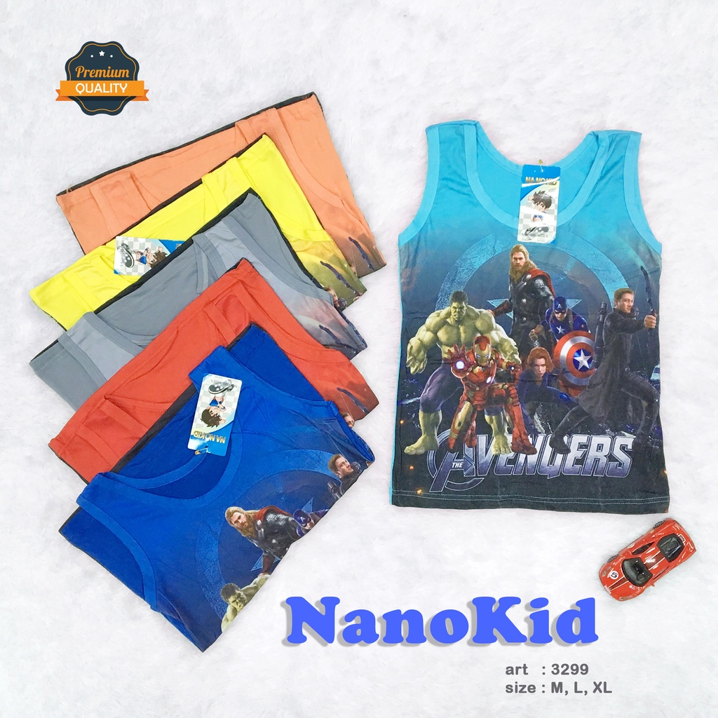 NANOKID | Singlet Anak Cowok / Kaos Dalam Anak Cowok KARAKTER