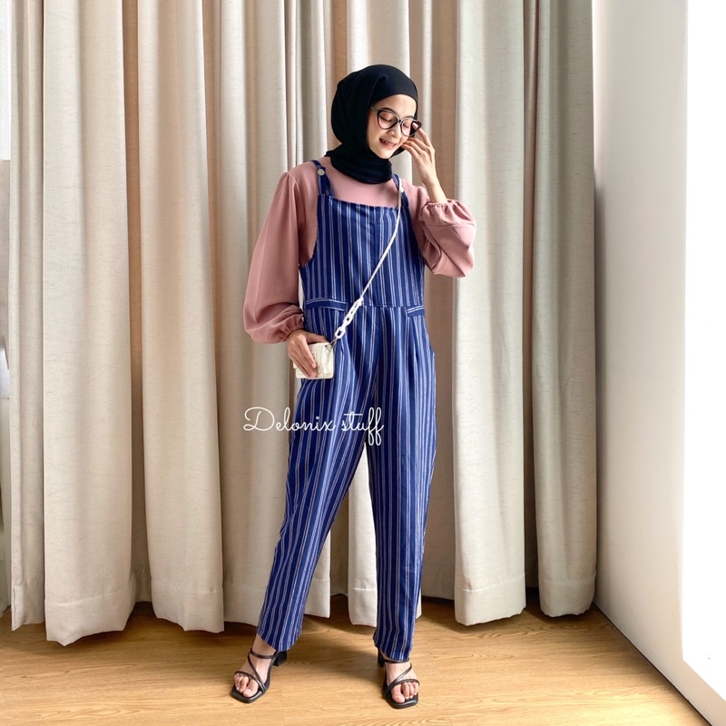 Lexy stripe jumpsuit