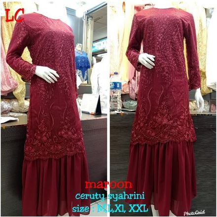 dress ceruty syahrini berkualitas