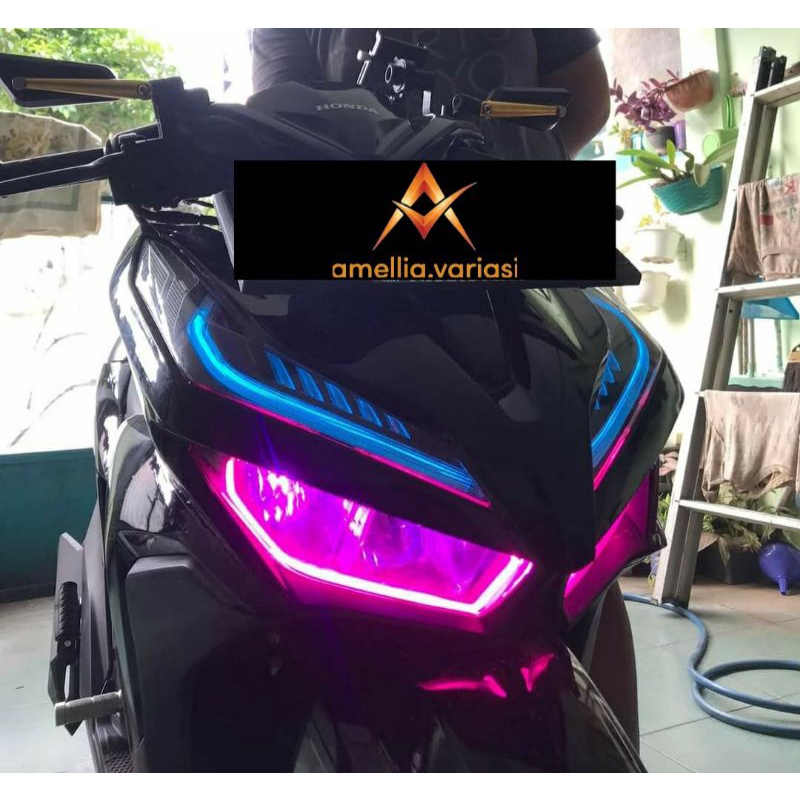 LAMPU ALIS MOTOR 30CM LED DRL FLEKSIBEL TIDAK BINTIK 12V [ 1 BIJI ] BEAT,VARIO,NMAX,PCX,AEROX DLL-7