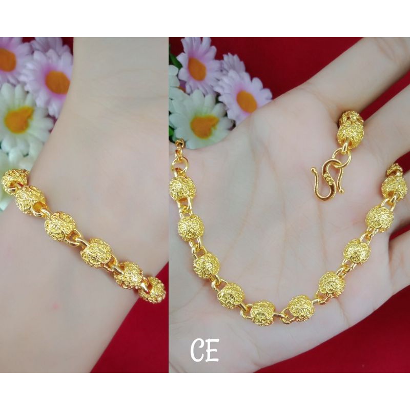 gelang tangan wanita emas muda warna 24k