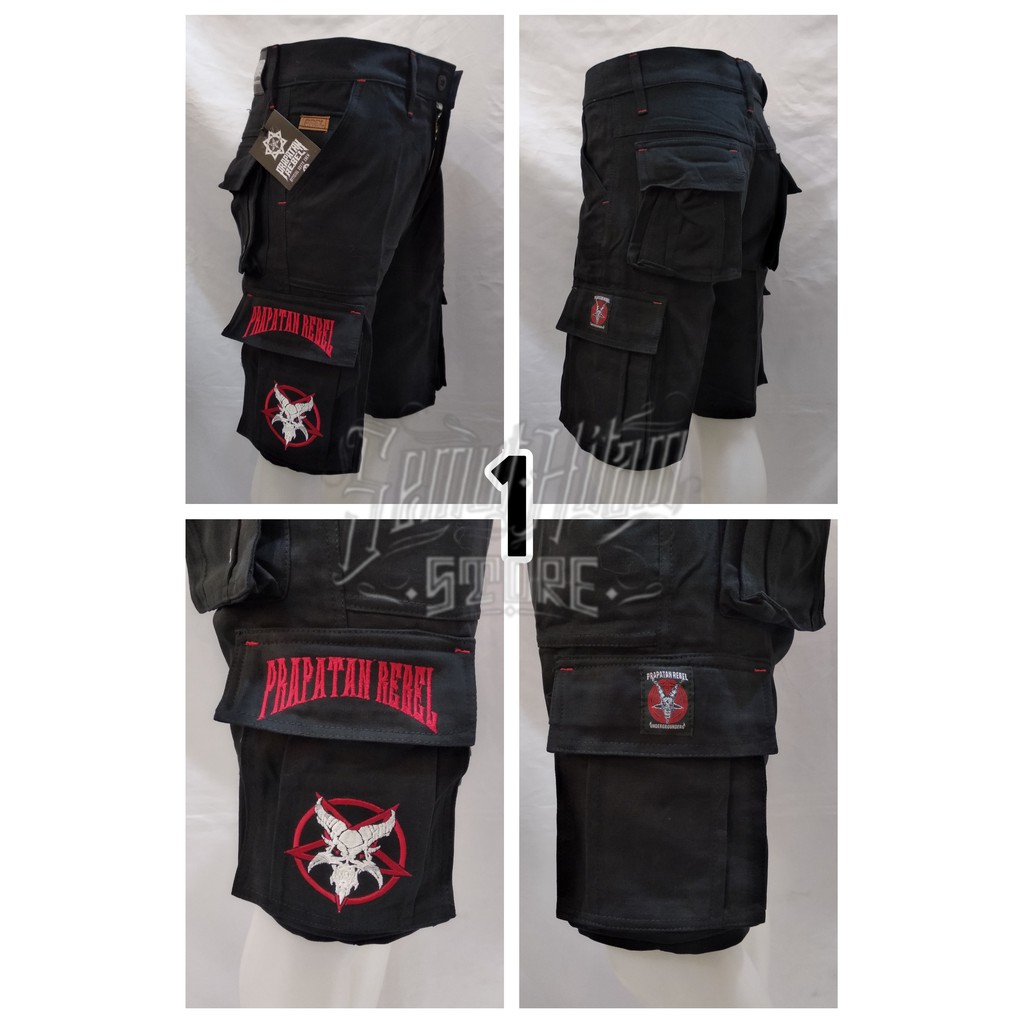 Celana Pendek Cargo Kempol Pendek Alpin PDL Punk Metal Celana Pendek Cargo Kempol Pendek Alpin PDL Punk Metal