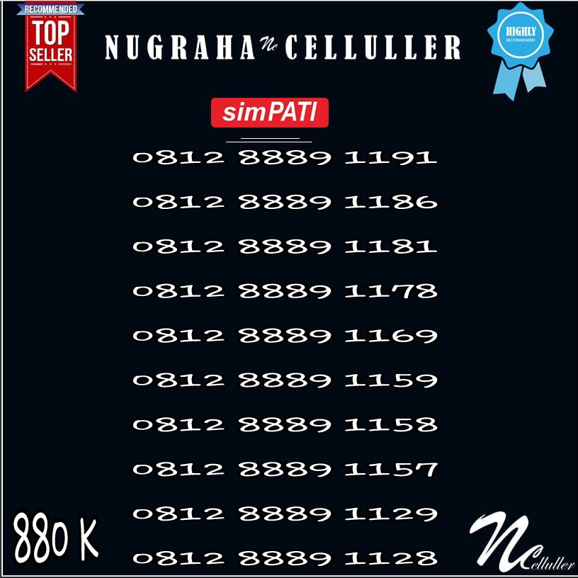 Nomor Cantik Simpati Triple 888 Murah