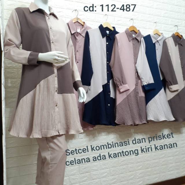 Setcel plisket/setcel busui