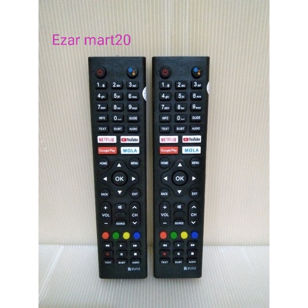 REMOTE TV POLYTRON LCD/LED ANDROID SMART TV 81J112