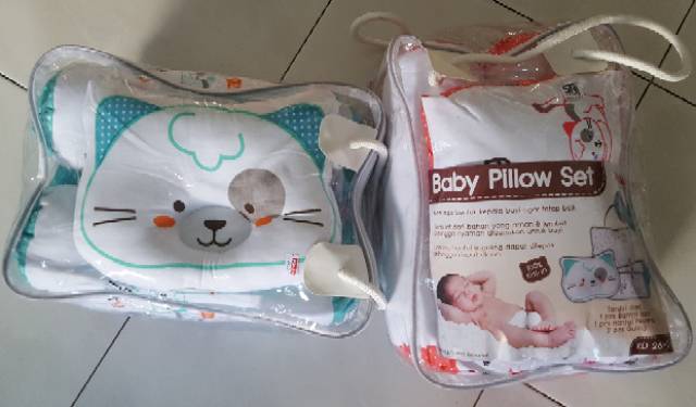 Baby Pillow Set Kiddy / Bantal Guling Bayi set 3 in 1