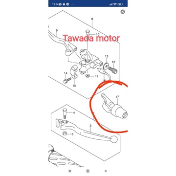 KARET TUTUP HANDLE REM DAN KOPLING SUZUKI SATRIA FU OLD. FU FI. GSX