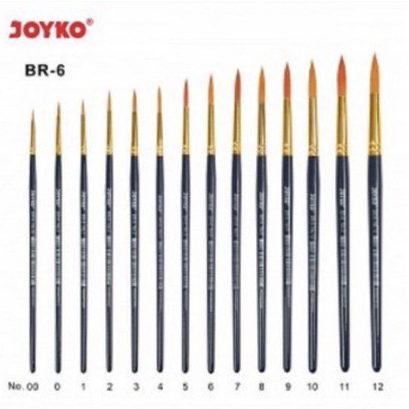 

Kuas BR6 No.00 s/d No.12 Joyko / Brush BR6 No.00 ,s/d No.12 Joyko