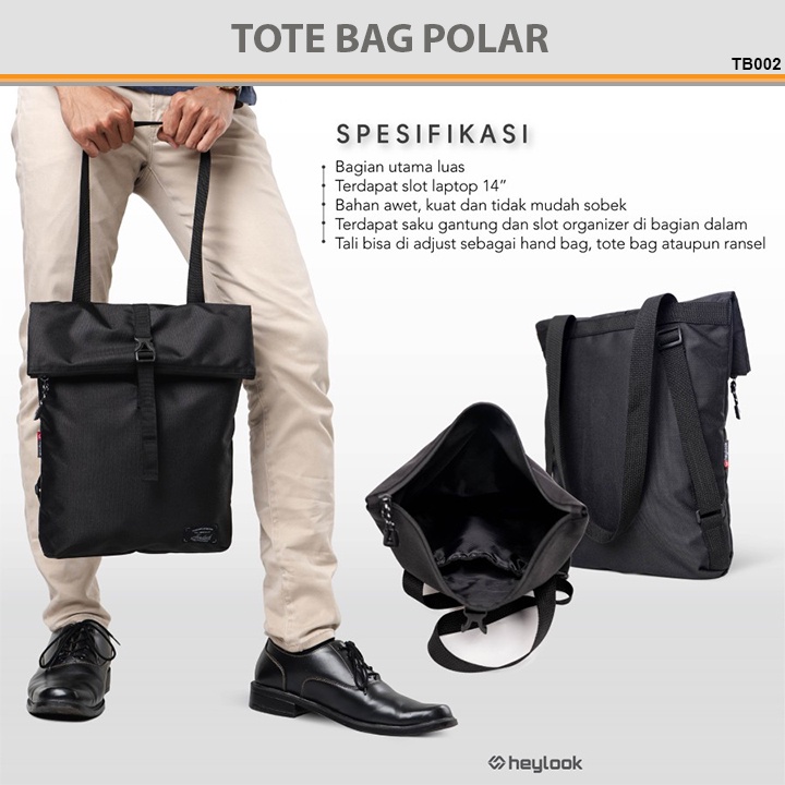 Jual Tas Ransel Pria Tote Bag Pria Resleting Tas Jinjing Pria