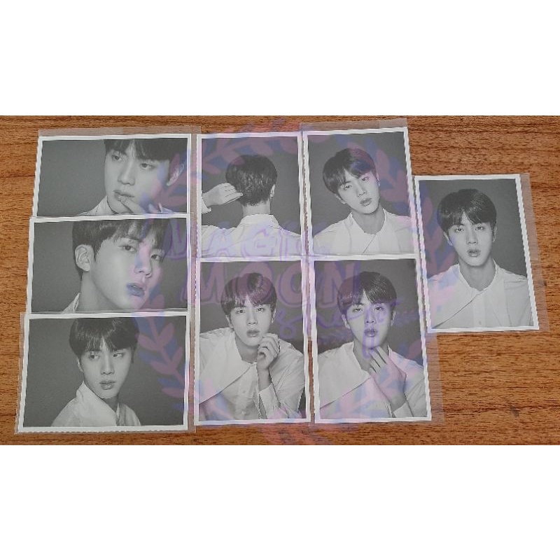 BTS FACE PHOTO WINGS TOUR COLECTION JIN SET READY 100%OFFICIAL