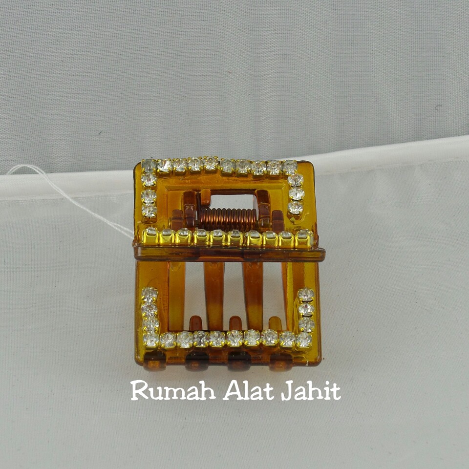 Jepit Rambut / Jedai Kecil Permata Kotak 4cm
