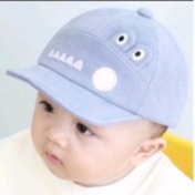 TOPI ANAK BAYI LAKI LAKI PEREMPUAN  MOTIF ALIGATOR TOPI ANAK BASEBALL 3 BULAN SAMPAI 3 TAHUN-Biru muda
