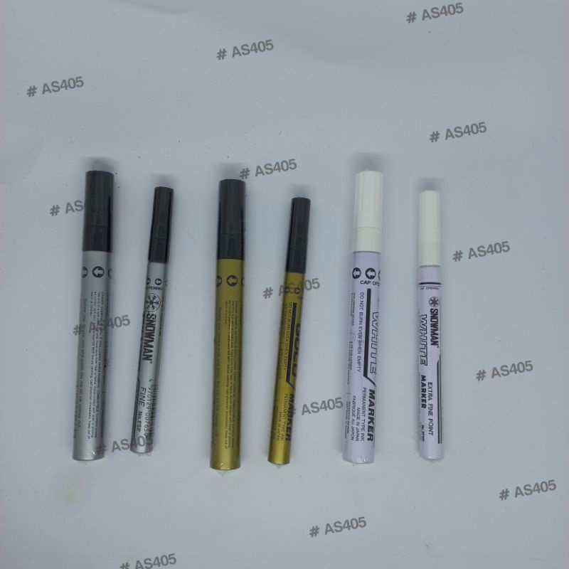 

Spidol Snowman Paint Marker White / Gold / Silver