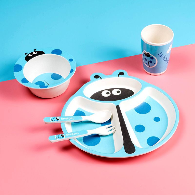 Piring Set Anak / Bamboo Kids Tableware II