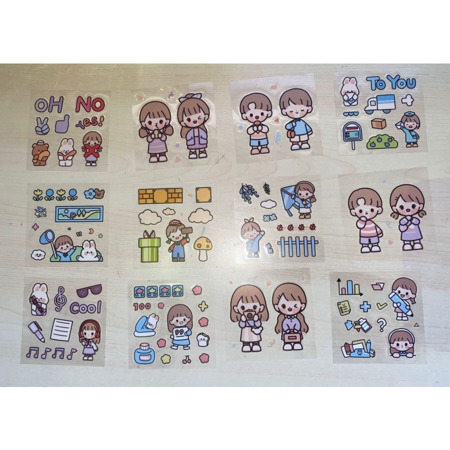 LT- [5GR] [ MURAHHH BGT ] STICKER botol minum STIKER 2D - sticker Aesthetic Hp Laptop Terbaru Termurah Lucu