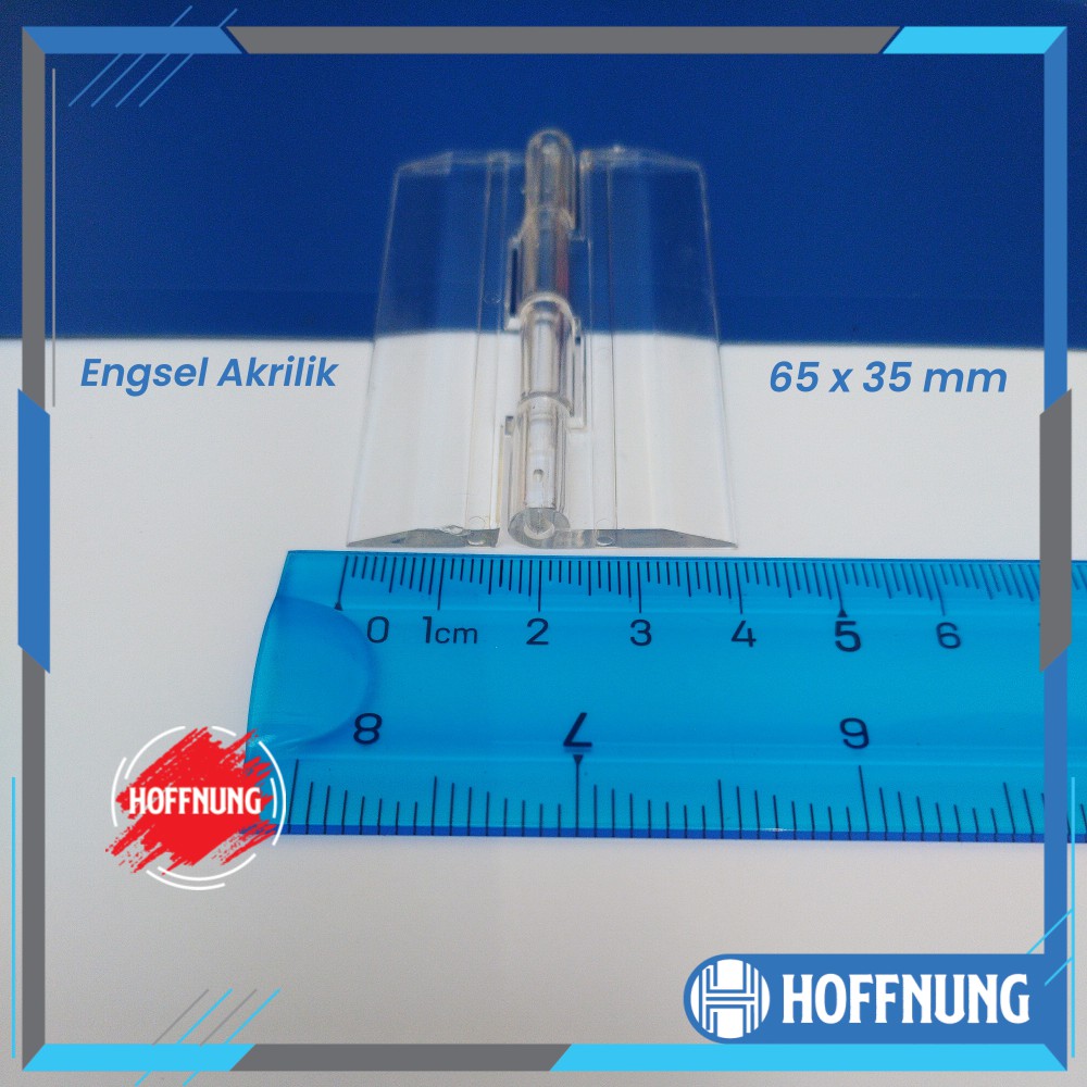 Engsel Akrilik 65 X 35 mm Hinge Acrylic 65x35mm Ukuran 6 cm