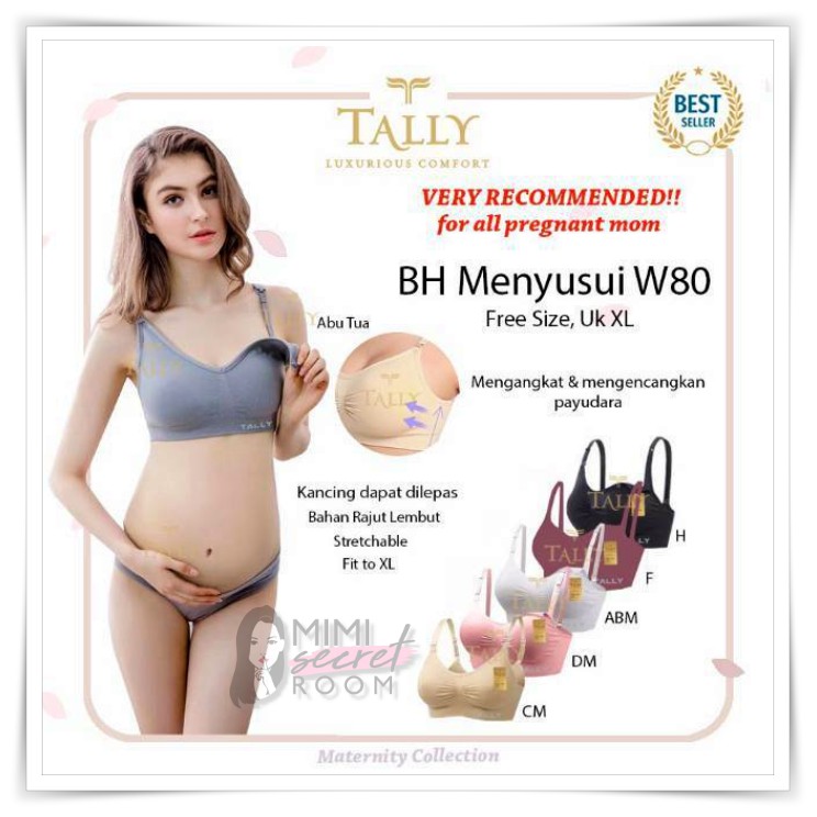 ❤ MIMI ❤ TALLY Bra Menyusui Seamless Bra Nursing Busa Tanpa Kawat BH W80