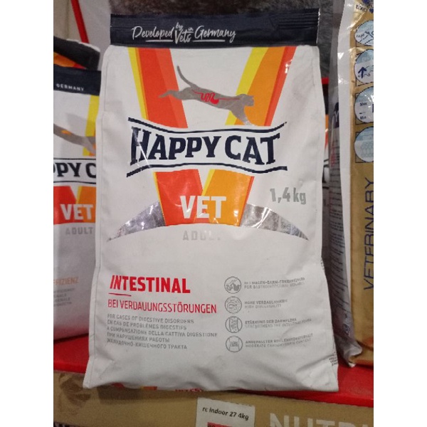 Makanan kucing - happy cat vet intestinal kemasan 1kg makanan kucing