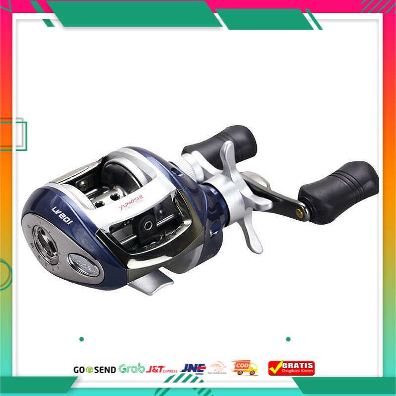 YUMOSHI LV200 Reel Pancing 12+1 Ball Bearing - Tangan Kanan