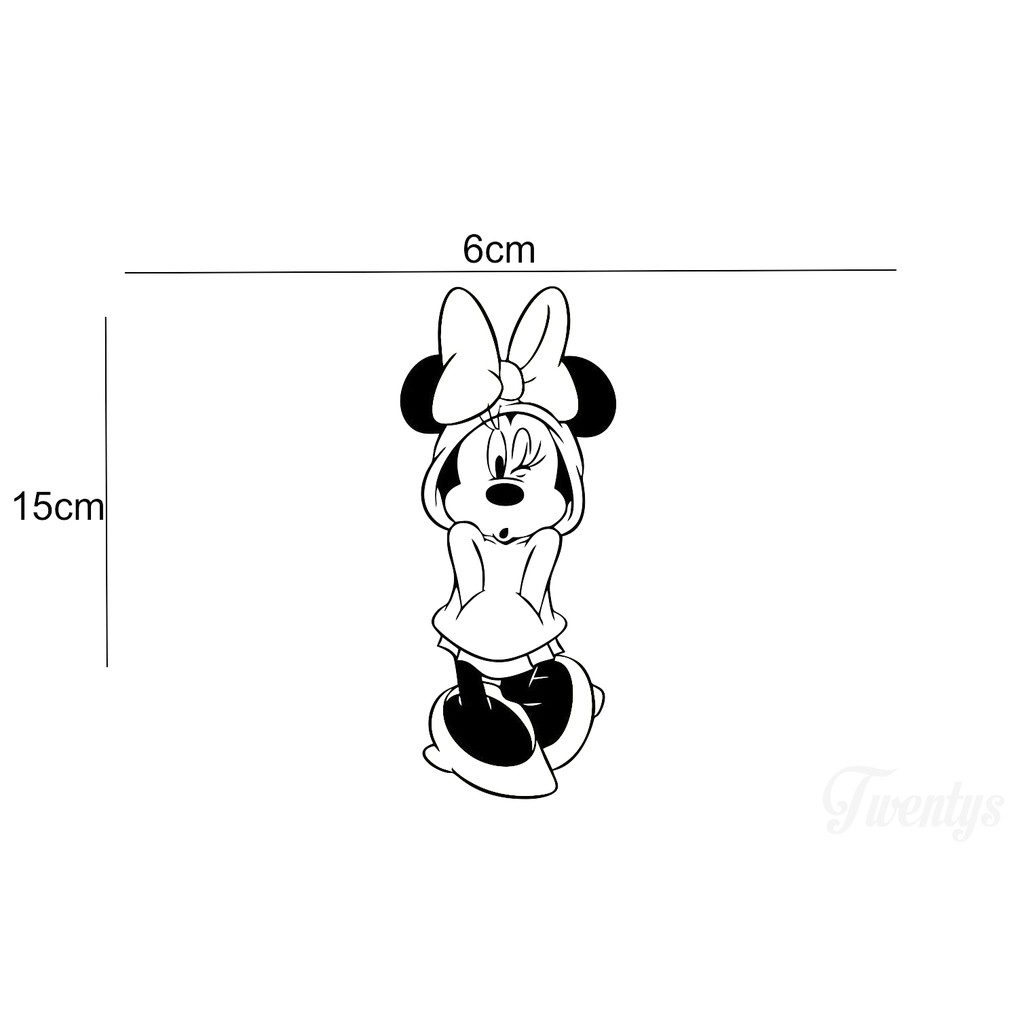 

STIKER MINNIE MOUSE CUTTING STICKER VINYL DECAL