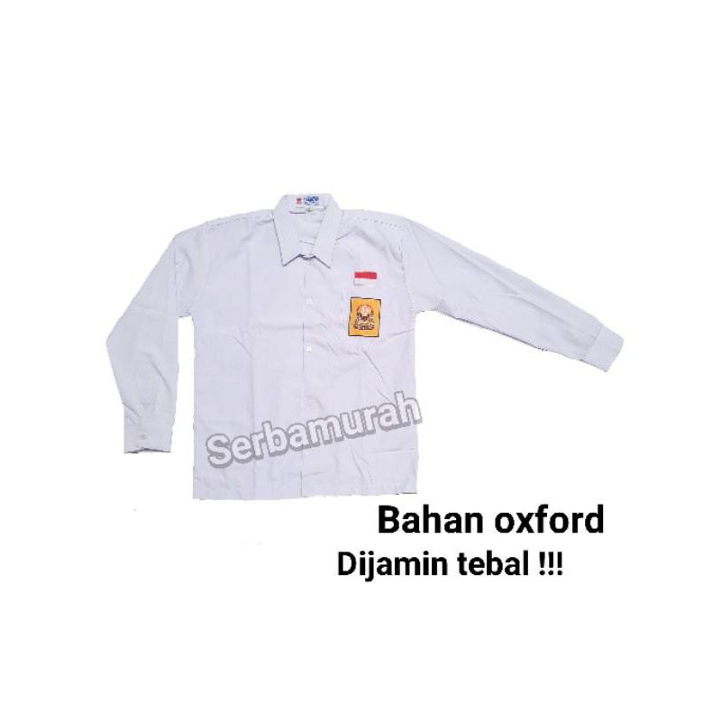 Baju putih  seragam sekolah smp lengan panjang seragam sekolah smp