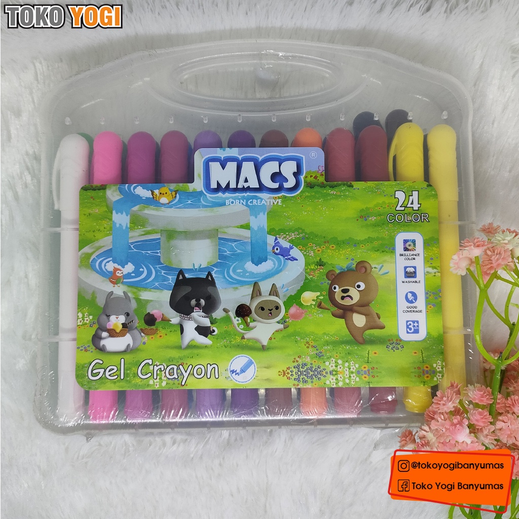 

MACS GEL CRAYON 24 COLOR | MACS KRAYON GEL 24 WARNA