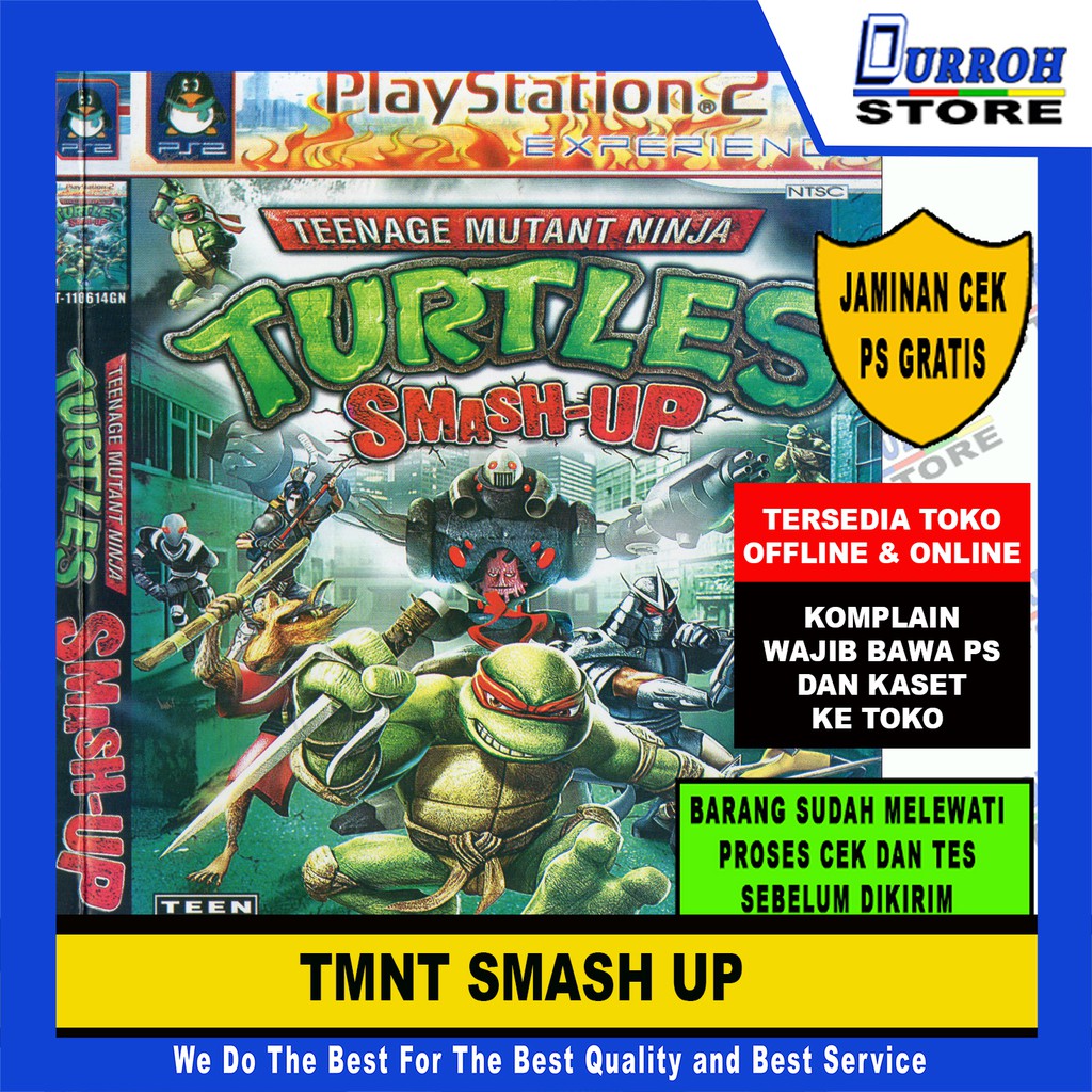 KASET GAME PS 2 TEENAGE MUTANT NINJA TURTLES SMASH UP / TMNT