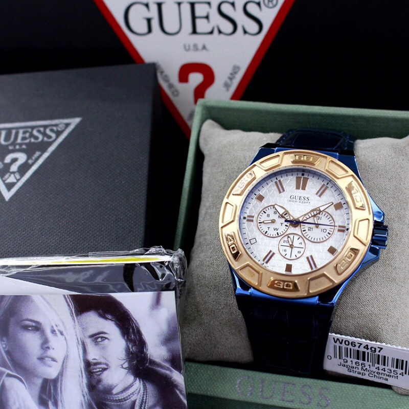 JAM TANGAN WANITA GUESS W0674G7 ORIGINAL GARANSI 1 TAHUN KELENGKAPAN FULLSET