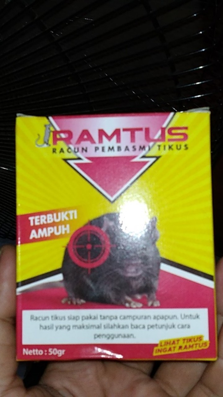 Ramtus Obat Racun Tikus Langsung Mati Kering Tidak Bau Sangat Ampuh Racun Pembasmi Tikus 1 Pack