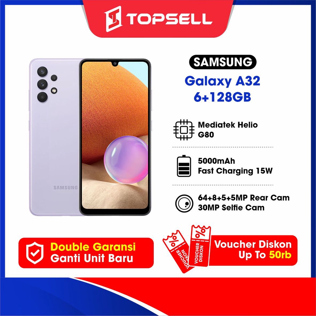 Samsung Galaxy A32  8/128 GB 6/128G Original Garansi Resmi Sein 1 Tahun [Gratis Asuransi]-1