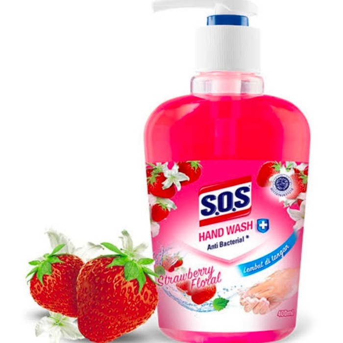 Sabun cuci tangan botol pump 400 ml merk SOS handwash hand soap