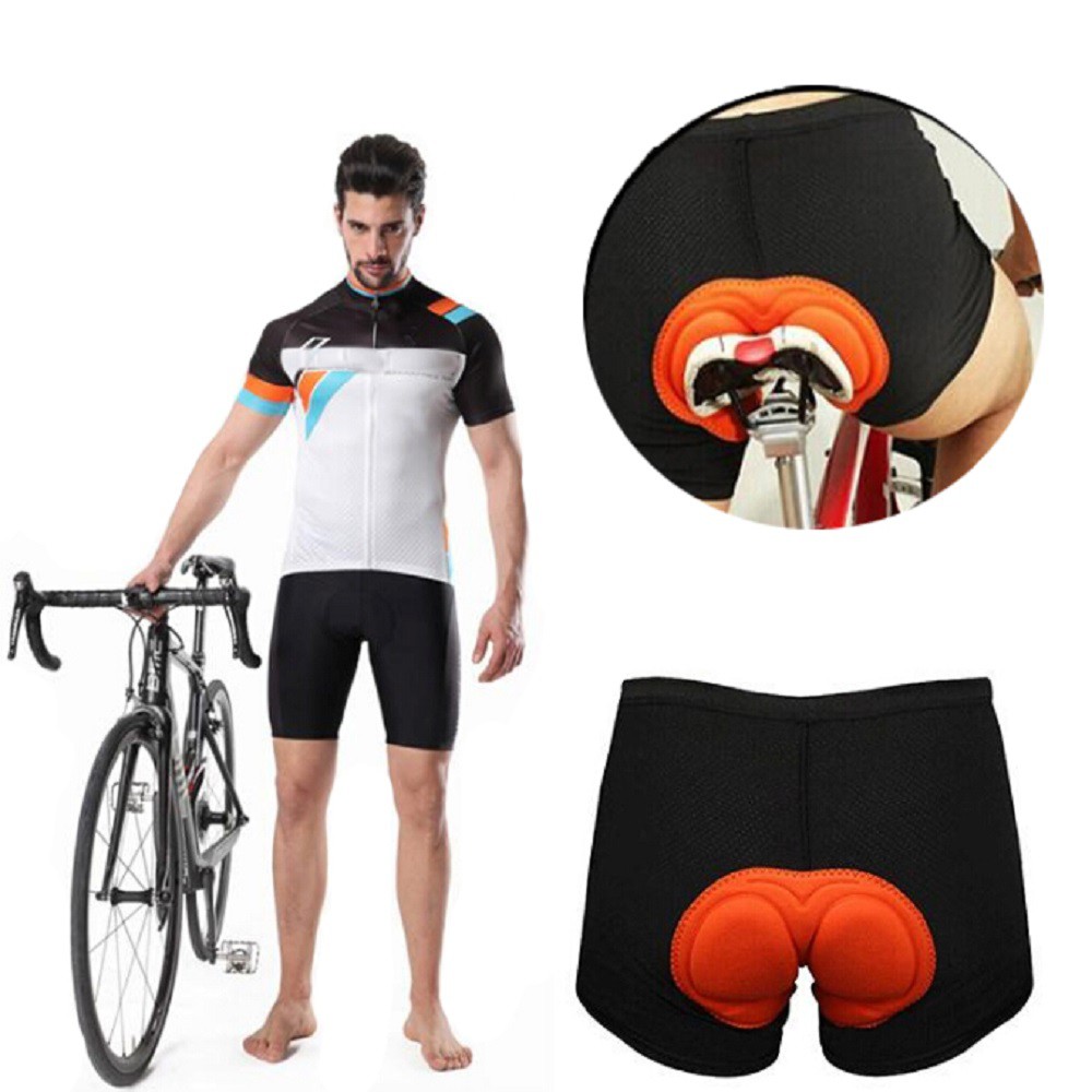 Balight Celana Sepeda RPM Cycling Short dengan 3D Padded Sponge Size XXL - CK01 - Black White