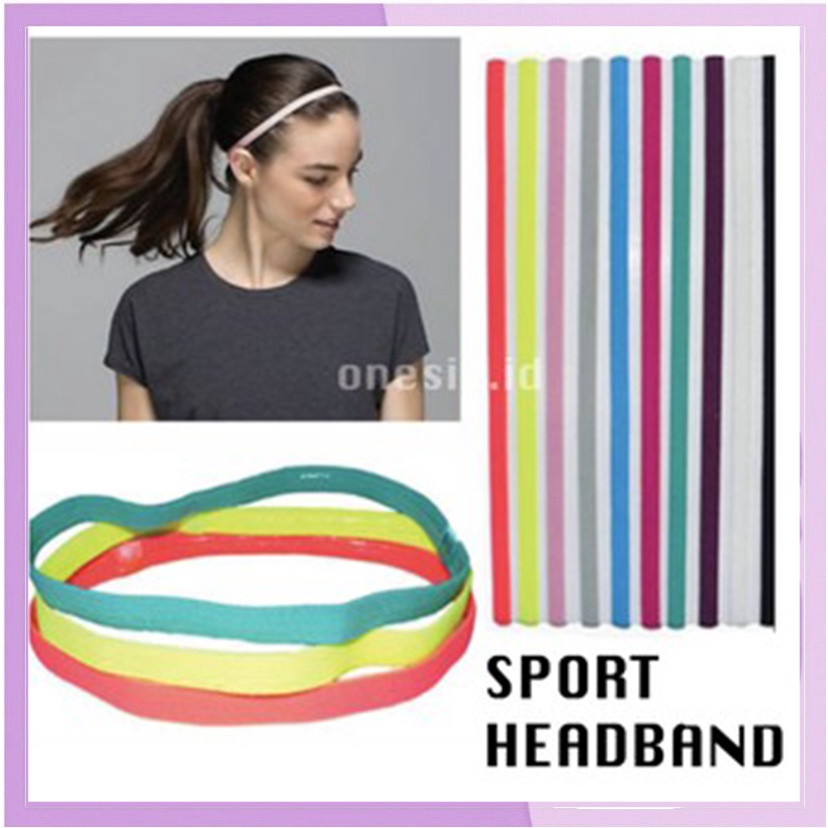 Mini Hairband Sport / Headband Olahraga Bahan Halus Dan Enak Di Pakai