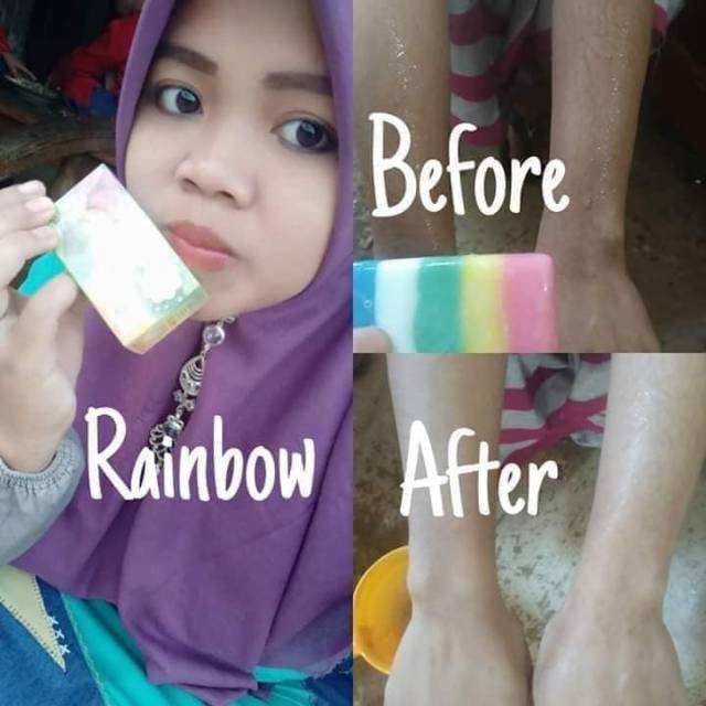 Rainbow Sabun Pemutih Badan original Nasa