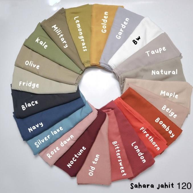 Hijab Jilbab Kerudung Segiempat Syar'i Polos Voal Superfine Tepi Jahit