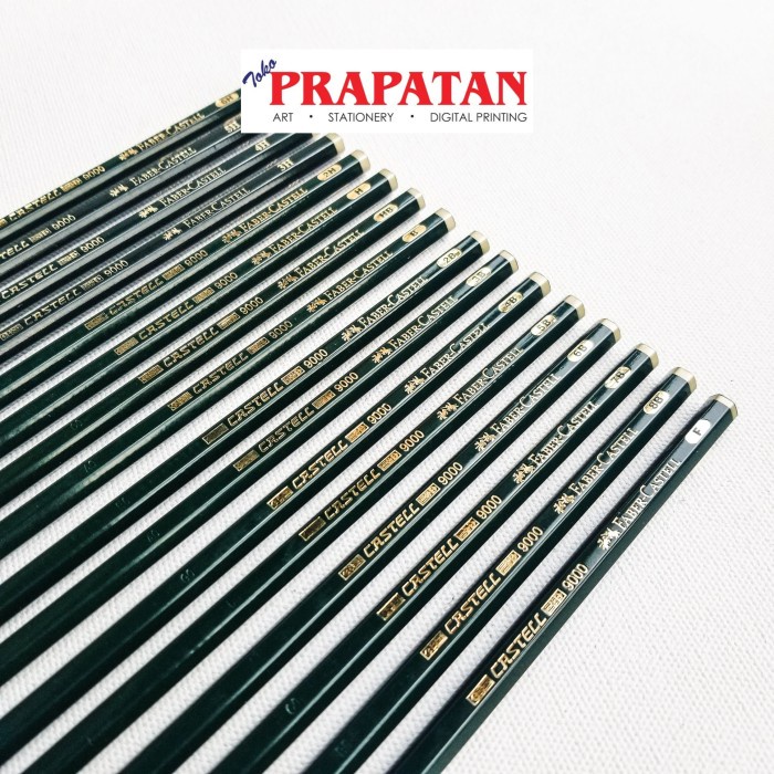 

Pensil Faber Castell (6H 5H 4H 3H 2H H F HB B 2B 3B 4B 5B 6B 7B 8B)