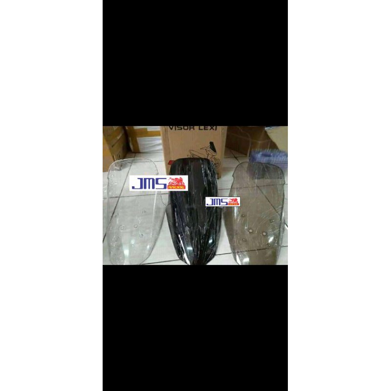 visor winshield winsil lexi 125 bening /riben/smoke hitam 3 mm tebalnya focus pnp