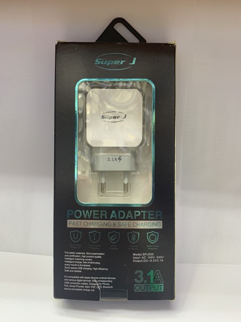 Travel charger Super J SuperJ Spj 005 3,1A 2 USB Fast Charging