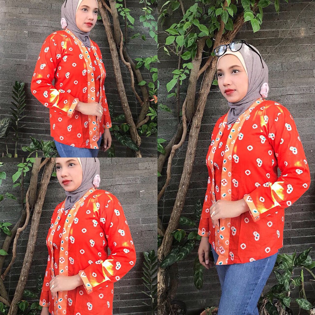 BLOUSE BATIK MOTIF JUMPUTAN JUMPUTAN