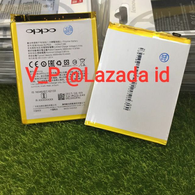 OPPO F3 Plus - Baterai Battery Batre Batrei Batere HP OPPO F3+ ORIGINAL Model BLP623 BLP-623 ORI