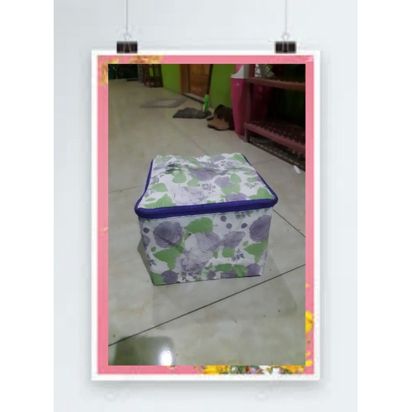 tas hajatan kubus uk 22×22 muat 2 kotak box nasi uk 22