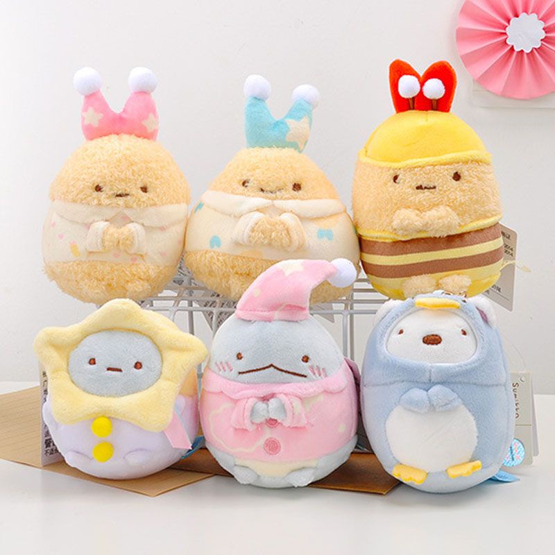 Kawaii Japan Sumikko Gurashi Plush Toys Cartoon Plush Doll Cute San-X Corner Bio Bag Pendant Keychain Couple Small Pendant Gifts