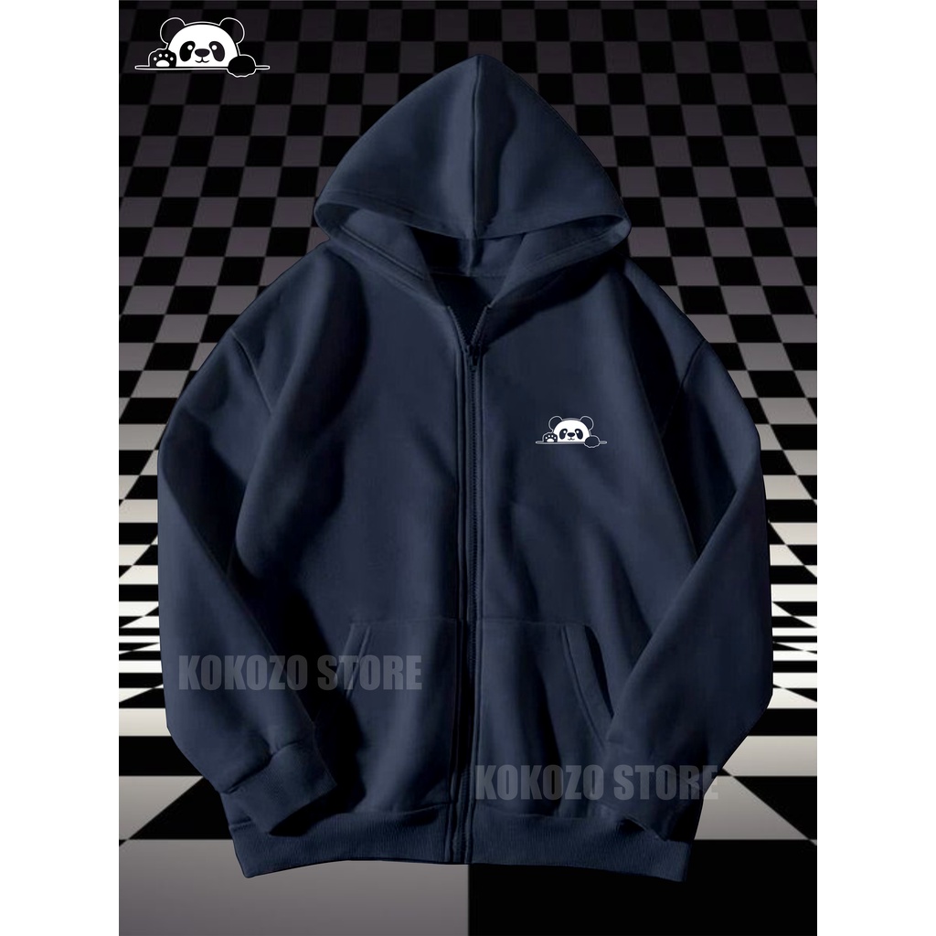 Sweater Hoodie-ziper PANDA Pria Wanita Switer Cowok Premium Distro (BAYAR DI TEMPAT)