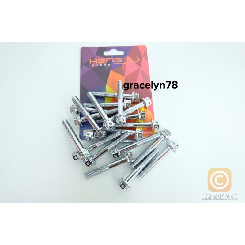 Baut probolt gold flower M6x40 6x40 drat 10 panjang 40mm/4cm heng thailand stenlies harga satuan  FOURSIX_46