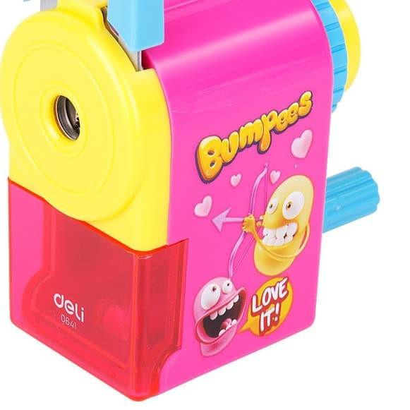 

✴ Rotary Pencil Sharpener [E0641] - Pink - Rautan pensil putar kantor ✾