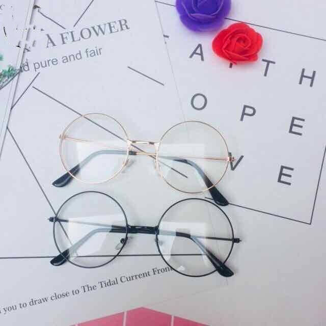 Kaca Mata Bulat Design  Pria Dan Wanita / Kacamata Oval /Kacamata Design Retro Pria-1