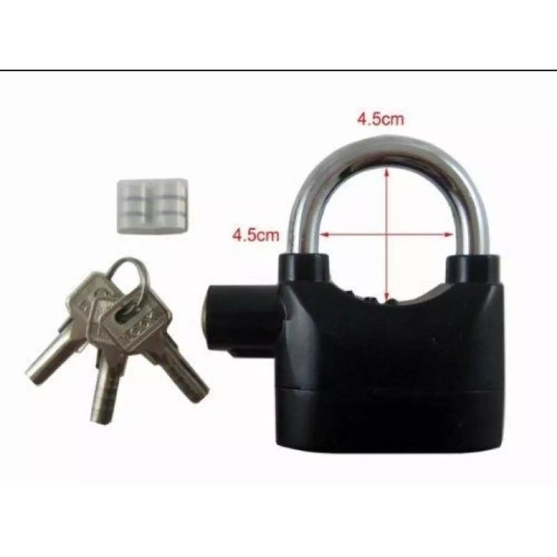 Gembok Alarm - alarm Lock - alarm Anti Maling - Kunci Cakram Motor