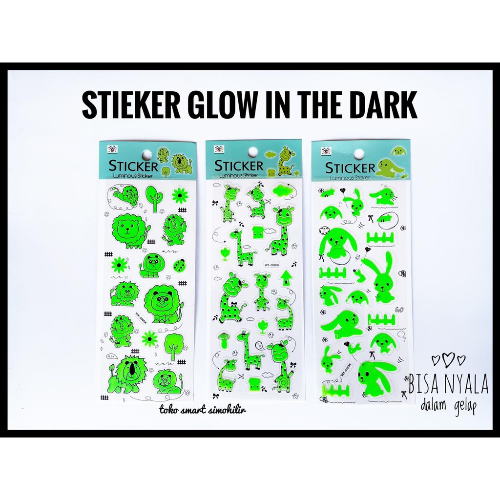 STICKER GLOW IN THE DARK